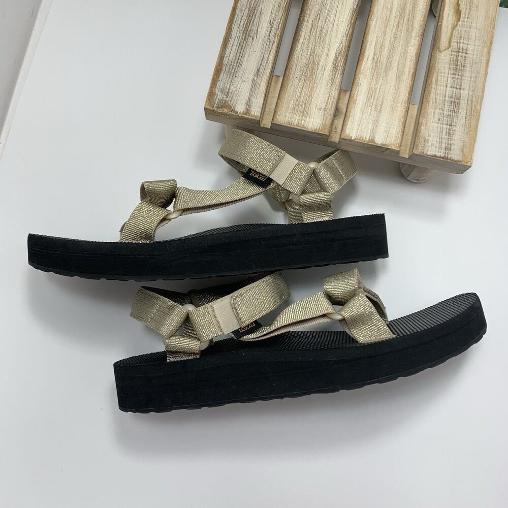 Teva Golden Metallic Womens Sandals Size 10 US Or 41 EU - NWOT - Picture 10 of 14